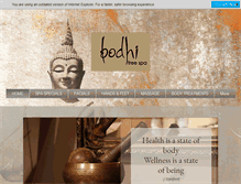 Tablet Screenshot of bodhitreespa.ca